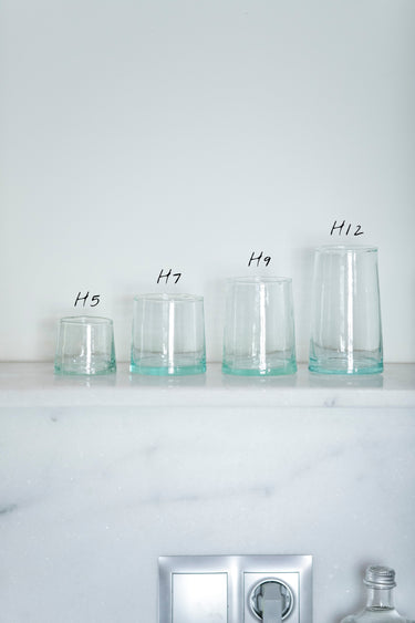LES VERRES CONIQUES EN VERRE RECYCLE (10335011335)