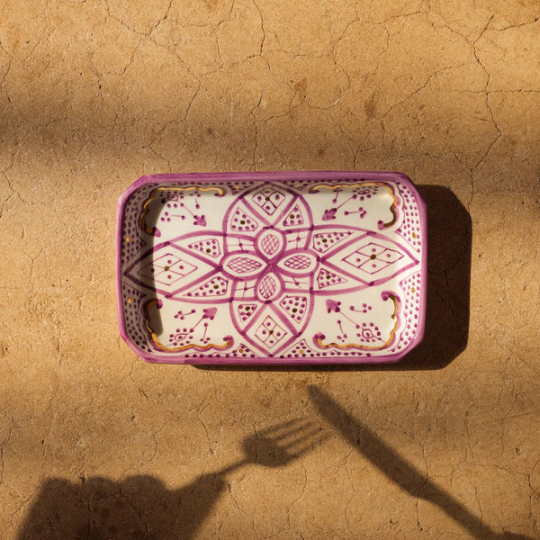 Grand plateau rectangle Zwak lilas gold (8546848538943)