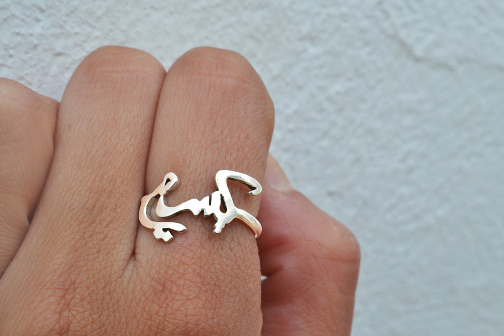 BAGUE " KISS ME " EN ARGENT (6583572168746)