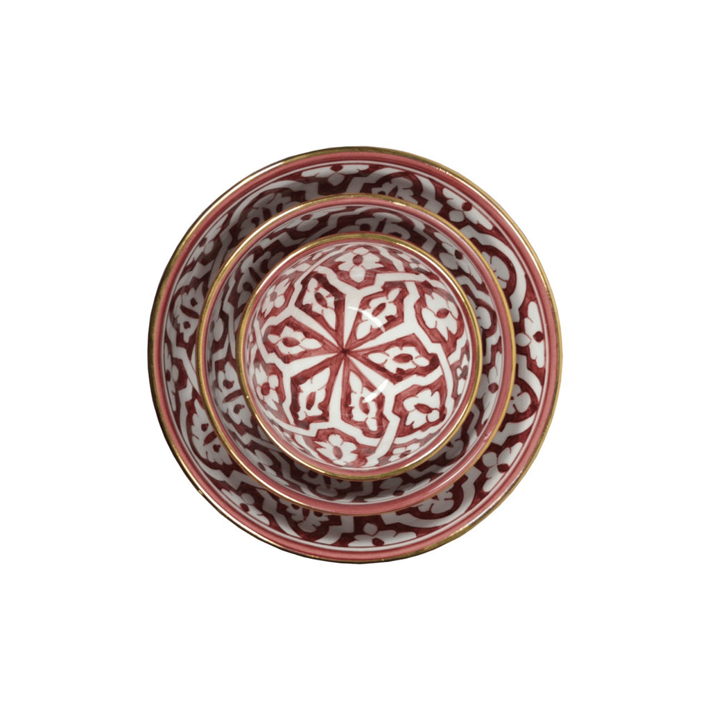 Bols et saladier ronds fassia aubergine gold (8041096839487)