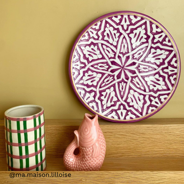 Plate Fassia lilas  gold (8261232394559)