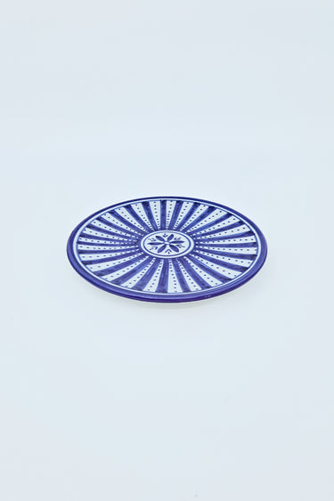 Dessert plate Sunflower blue majorelle gold (8194871689535)
