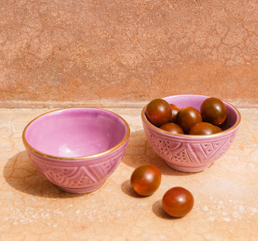 2 mini snack bowls empreinte lilas  gold (8809487630655)