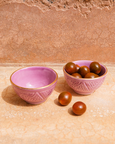 2 mini snack bowls empreinte lilac gold (8809487630655)