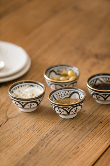 2 Mini snacking bowls Zwak black gold (4414652579882)