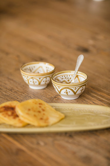 2 Mini snack bowls Zwak kaki gold (9026636513599)
