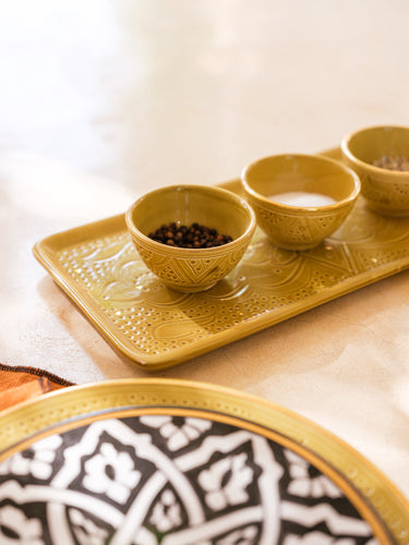 2 Empreinte kaki gold mini bowls (8951742464319)