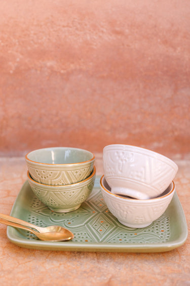 2 Empreinte mint gold mini bowls (6678689546282)