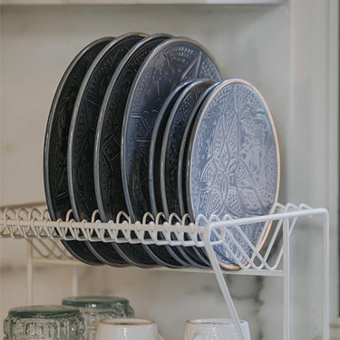 Plate Empreinte stone blue  gold (6901393915946)