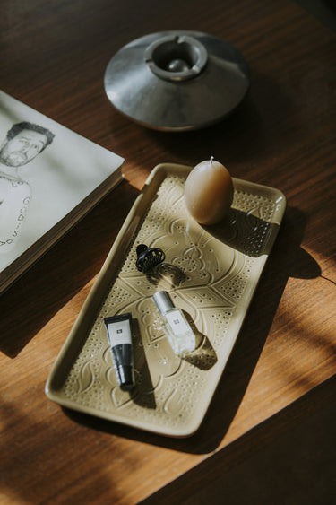 Khaki imprint decorative tray (14891818353023)