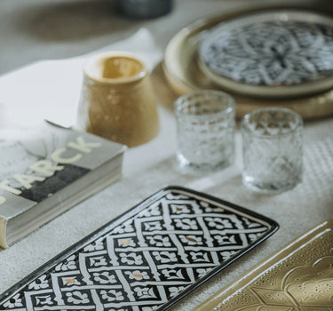 LONG DECORATIVE TRAY FASSIA BLACK (14892140855679)