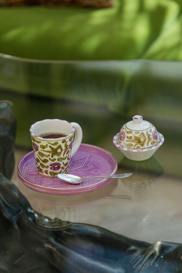 LARGE ROUND DISH LILAC GOLD IMPRINT (9655159718207)