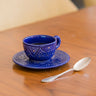 CUP HANDLE WITH UNDERCUT EMPREINTE MAJORELLE BLUE GOLD (14978940109183)
