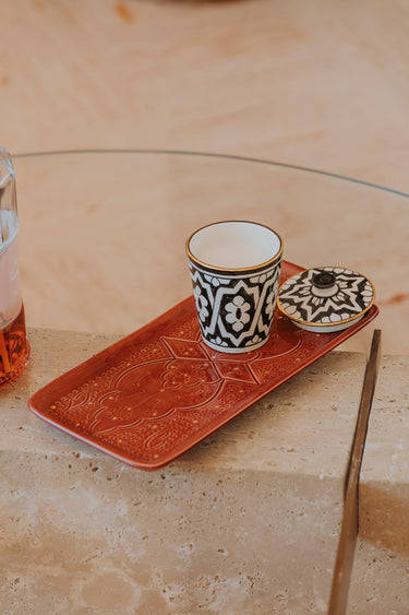 LONG DECORATIVE TRAY EGGPLANT GOLD IMPRINT (15161900138879)