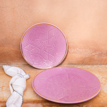 Plate empreinte lilas  gold (8261295964479)