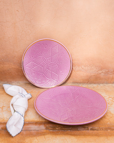 Impression plate lilac gold (8261295964479)