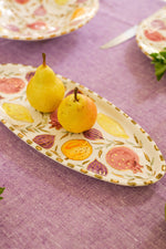 SMALL OVAL MULTIFRUIT DISH GOLD.CERAMIC (9416001782079)