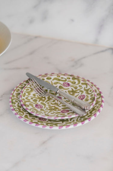 IRIS gold flower plates (14986093560191)
