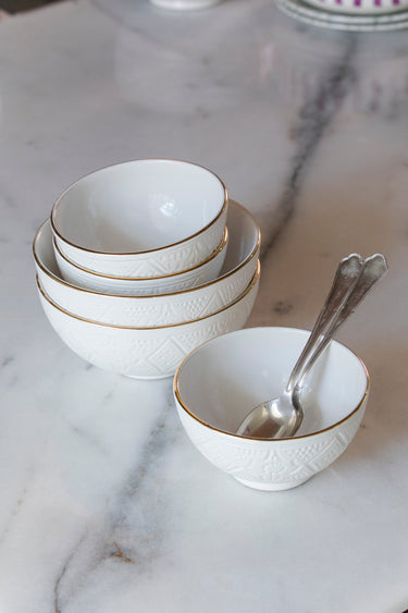 Empreinte white gold round bowls and salad bowl (10333946887)
