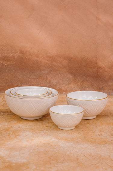 Empreinte white gold round bowls and salad bowl (10333946887)