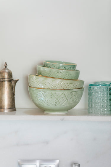 Empreinte mint gold round bowls and salad bowls (1584251830295)