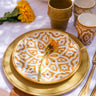Charger plate Empreinte kaki  gold (8952055660863)