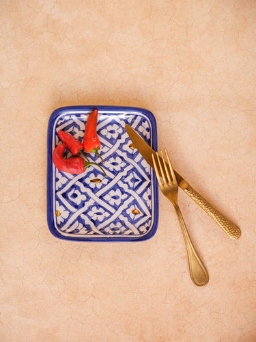 Fassia small tray majorelle blue gold (8326966411583)