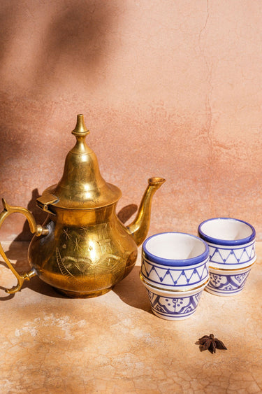 2 Zwak majorelle blue gold coffee cups (6825756098602)
