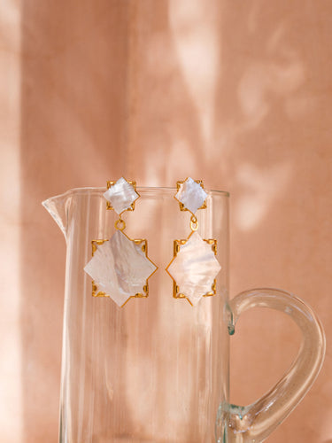 Maxi Etoile de nacre earrings (9010816123199)