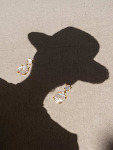 Maxi Etoile de nacre earrings (9010816123199)
