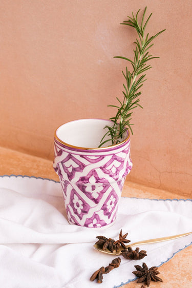 Large beldi Fassia lilac gold mug (8261230264639)