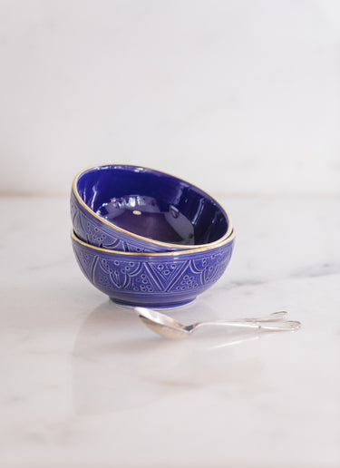 LARGE LOW BOWL IMPRINT BLUE MAJORELLE GOLD (15121485005183) (15121492443519) (15159154934143)