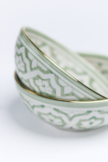 LARGE LOW FASSIA BOWL MINT GOLD (15159121609087)