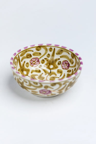 SMALL LOW BOWL IRIS GOLD FLOWER (15159173874047)