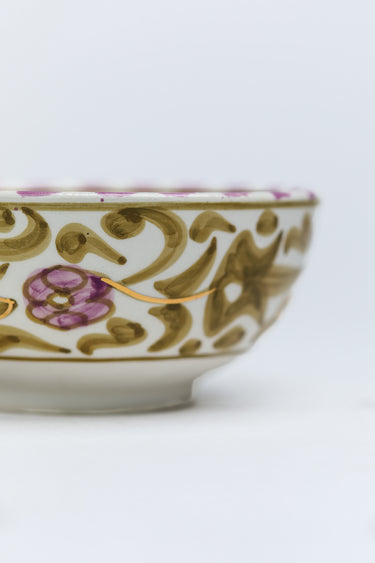 SMALL LOW BOWL IRIS GOLD FLOWER (15159173874047)