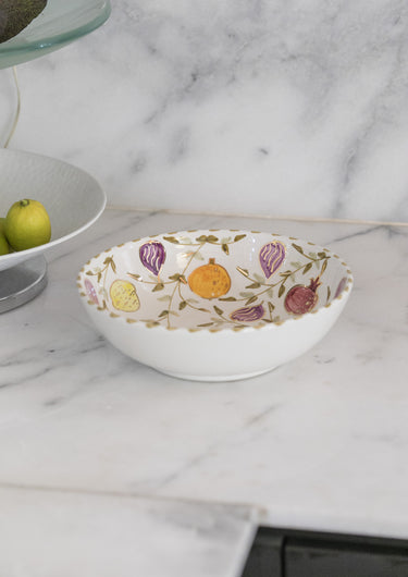 TUTTI FRUTTI GOLD LOW SALAD BOWL (9416001519935)