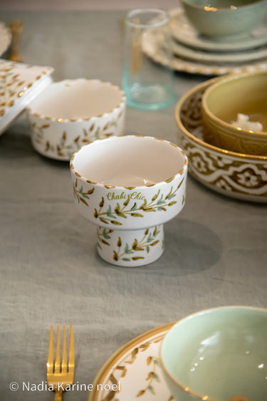 SMALL APERITIVO BOWL GOLD LEAVES (9687743267135)