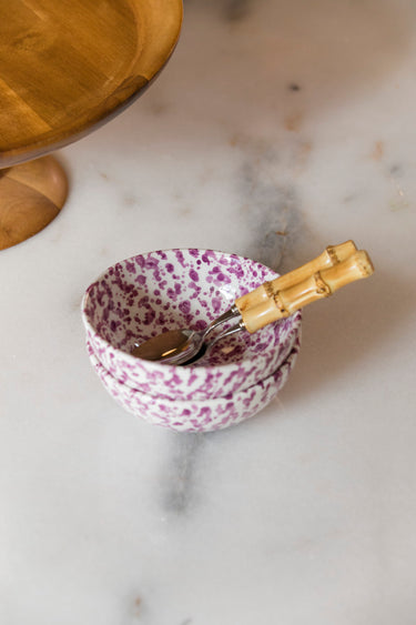 SMALL LOW ROUND BOWL GRANITO LILAC (9699884237119)