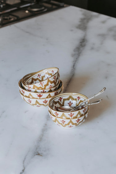 SMALL LOW ROUND BOWL LMIDA KAKI GOLD (14811455062399)
