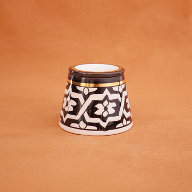 FASSIA GOLD SMALL BLACK ASHTRAY (9607665549631)