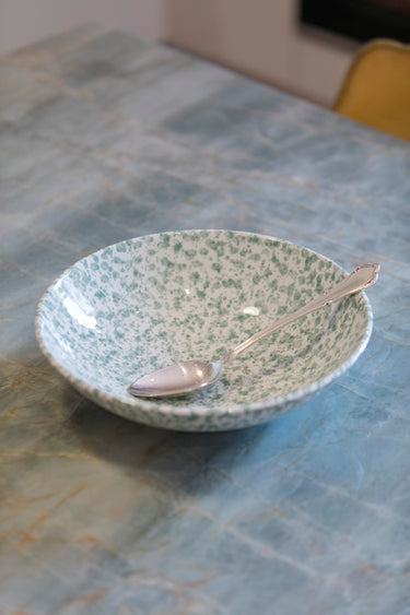 SMALL LOW SALAD BOWL GRANITO MINT (9656852414783)