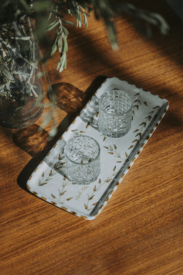 LONG GOLD LEAF CAKE TRAY (9687744053567)