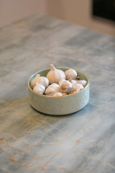 Straight serving dishes Empreinte mint gold (6549292318762)