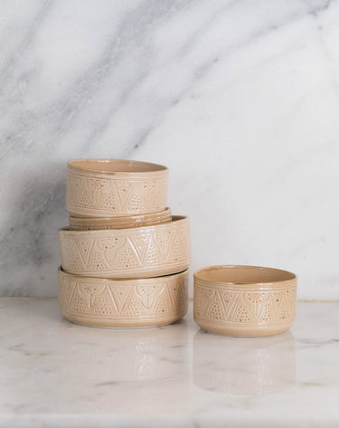 Straight serving dishes Empreinte sahara gold (6549292220458)
