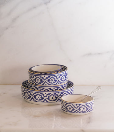 Fassia straight serving dishes majorelle blue gold (6835176079402)