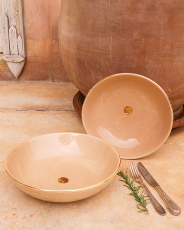 Empreinte low salad bowl sahara gold (9437173088575)