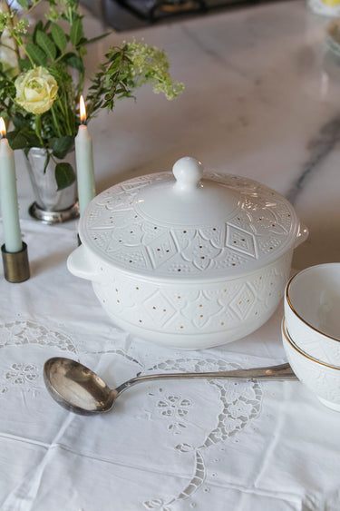 Empreinte white gold tureen (6820927438890)