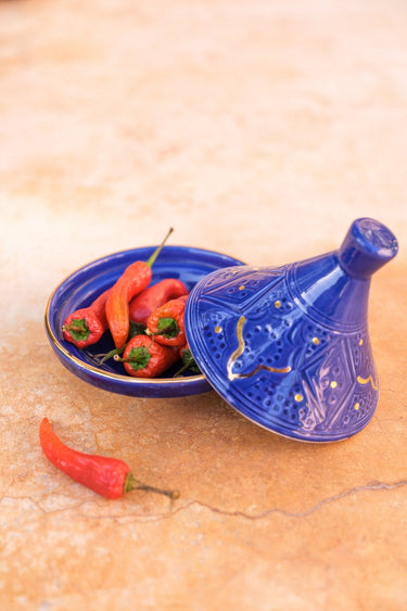 Tajine empreinte majorelle blue gold (6850978611242)