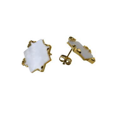 Etoile de nacre stem earrings (9010426118463)