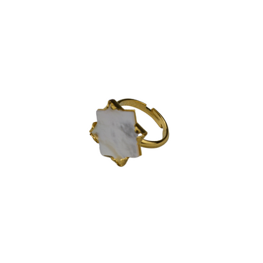 Mother-of-pearl star ring (9010388697407)